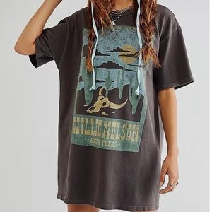 Free People x Daydreamer Willie Nelson Tee Dress | Size XS